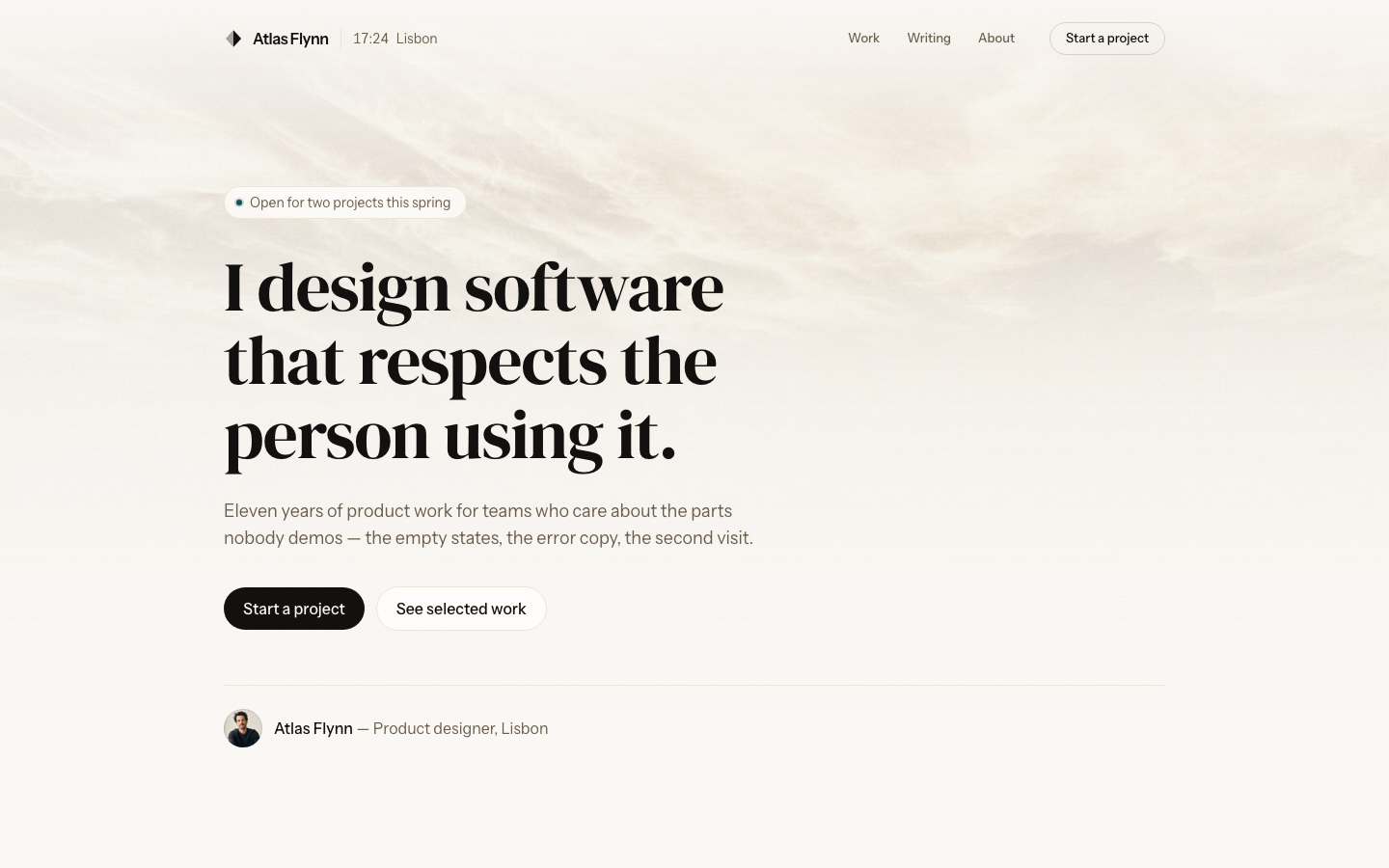 Atlas template preview