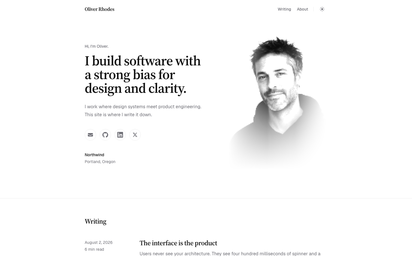 Stack template preview